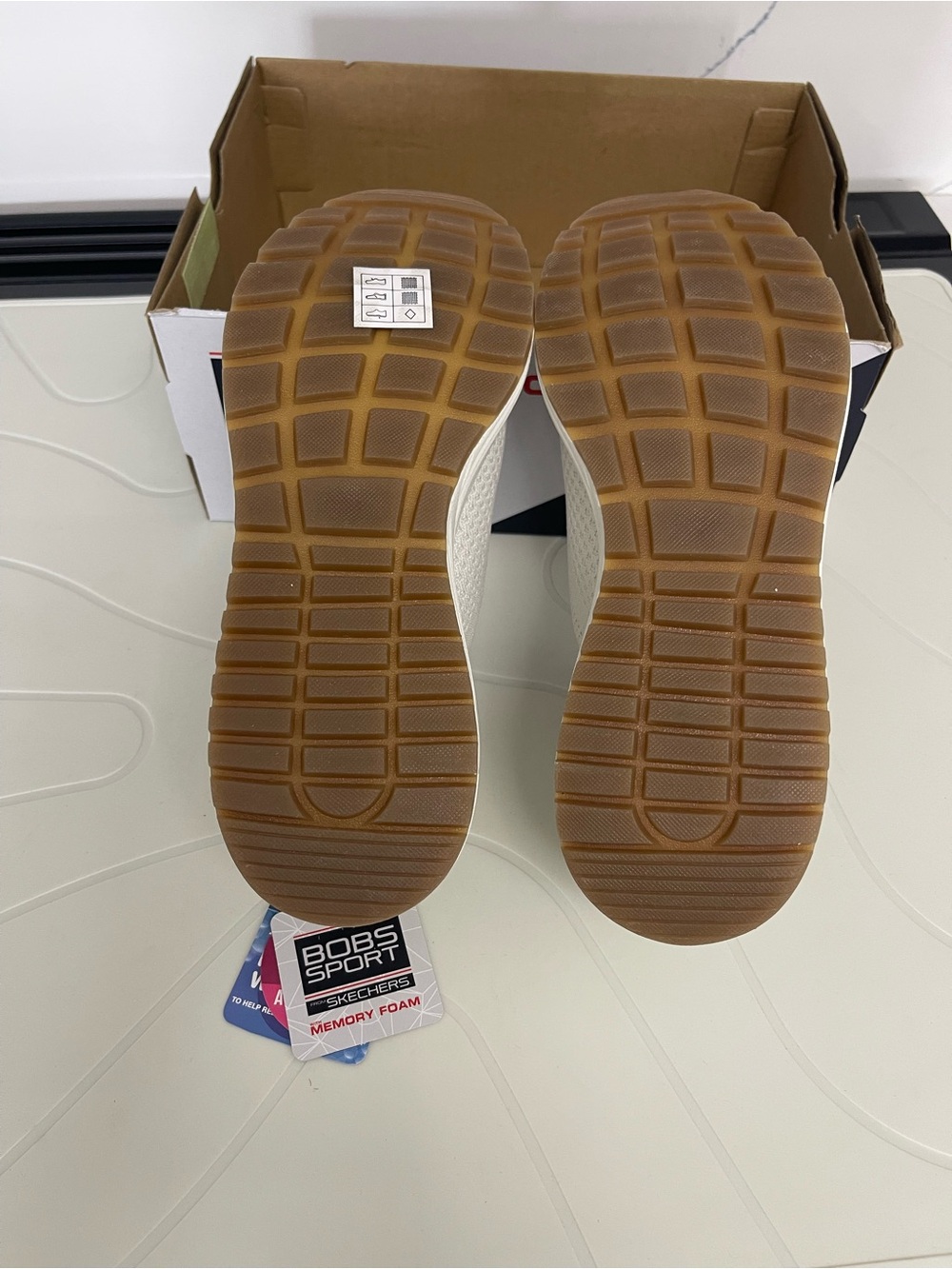 Skechers Bobs Sparrow 2.0 Allegiance Crew Off White Women Stretch Sneakers 7.5 - Picture 10 of 10
